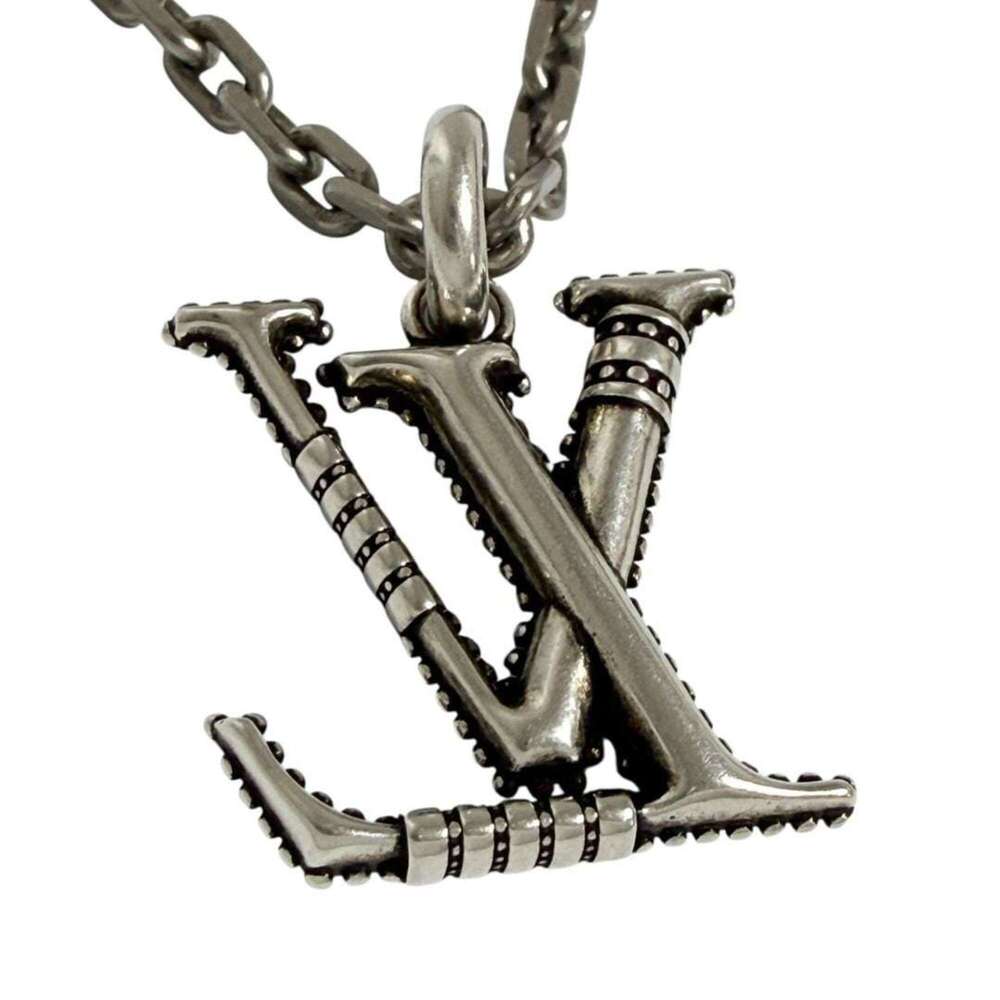 LOUIS VUITTON Silver Necklace - Picture 2 of 10